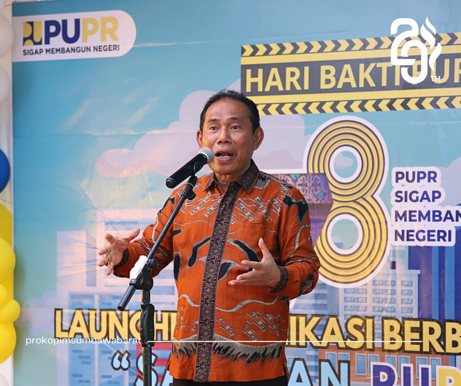 Perayaan Hari Bhakti Pu Bupati Luncurkan Aplikasi Salaman Radio Arki